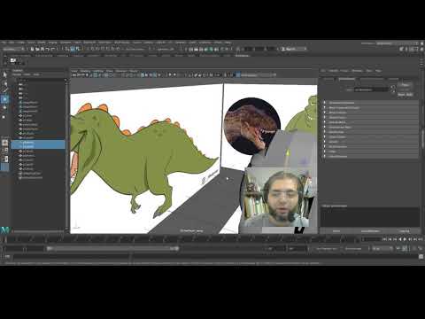 Curso de Autodesk Maya   T REX   modelagem basica #28 Atribute Editor e Pivot
