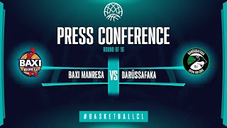 BAXI Manresa v Darüssafaka - Press Conference | Basketball Champions League 2021