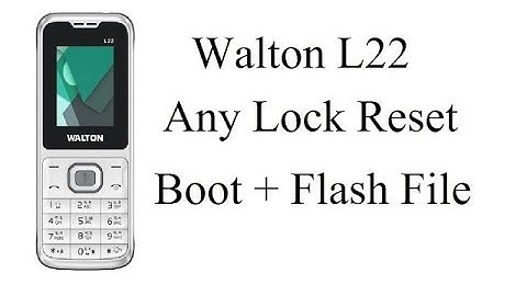 Walton L22 Screen Lock Password Reset By CM2