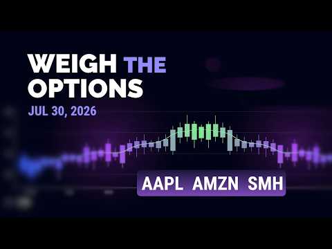 AAPL and AMZN Earnings - Weigh The Options (Jul 30, 2026')