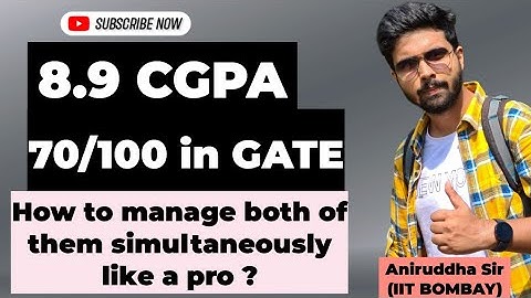 How to Manage College and GATE Preparation simultaneously? #aniruddhasir #iitbombay #gate2023 #yt