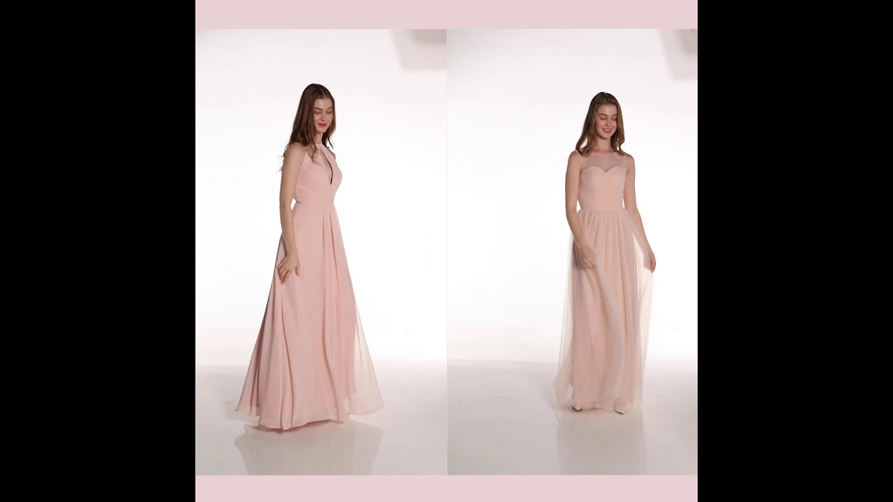 2021 Wedding Bridesmaid Dresses Inspiration Elegant Long Chiffon Bridesmaid Gown Pretty Prom Gowns