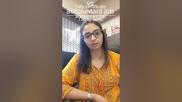 Tally certificate vs accountant job