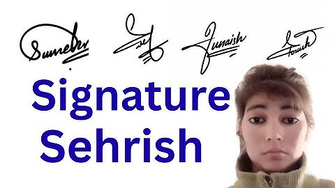 Sehrish name signature with arooj||name signature with arooj 