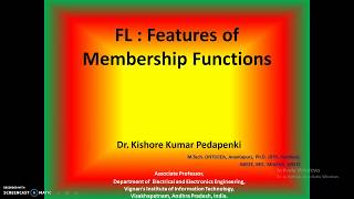 FL - Features of Membership Function
