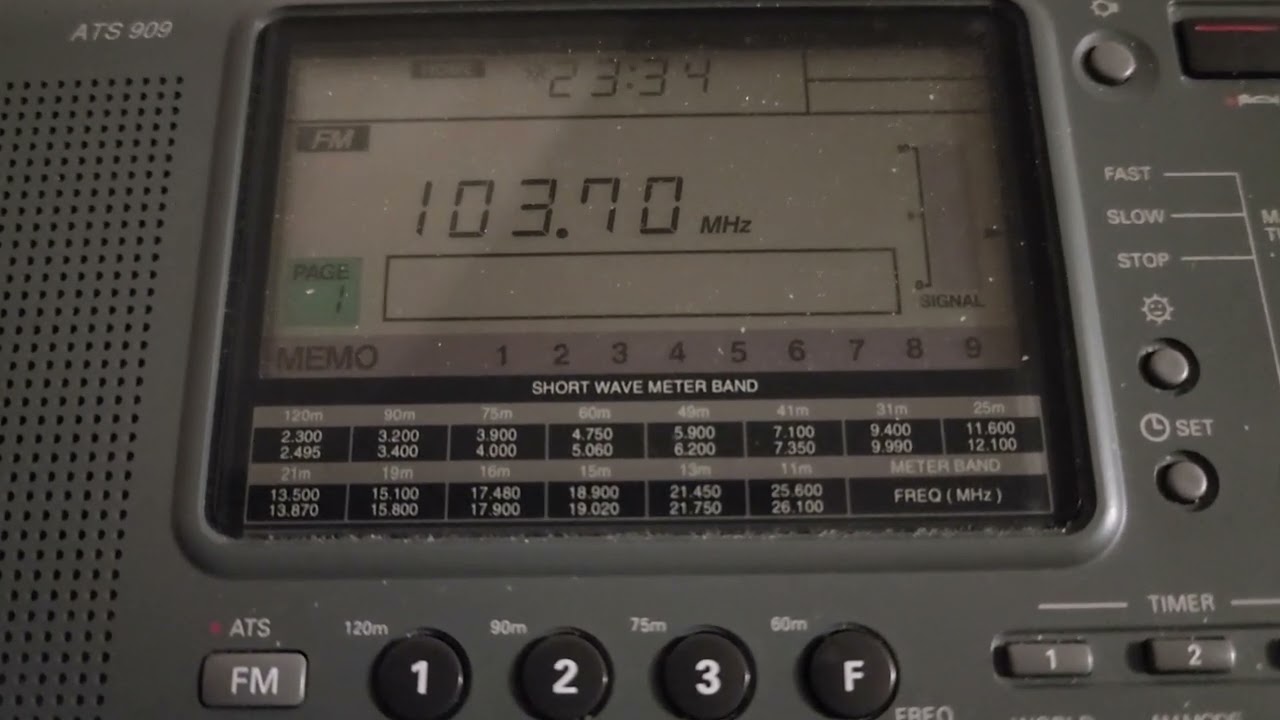 Staticy Distorted FM Radio