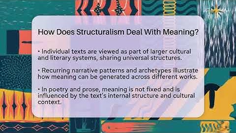 How Does Structuralism Deal With Meaning? - The Prose Path