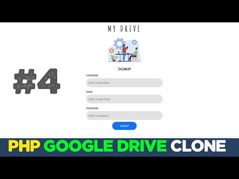 Online drive app with Javascript & PHP #4 | Google cloud clone | Quick programming tutorial