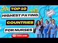 Top 10 highest paying countries for nurses