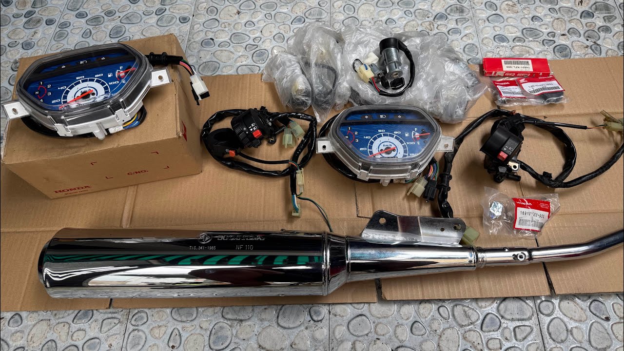 Phụ tùng wave Thái 110 Đẹp 🔥Bô 1985 Tồn , Ổ Khoá 99 Tồn , sên cam bánh xe nòng , Cùm vS đồng hồ 204