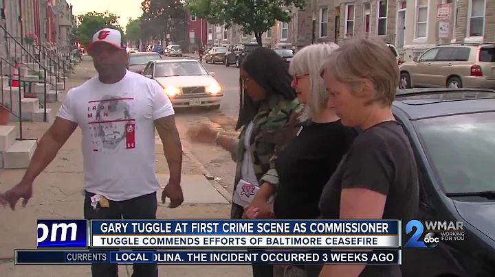 Gary Tuggle at first crime scene as Commissioner