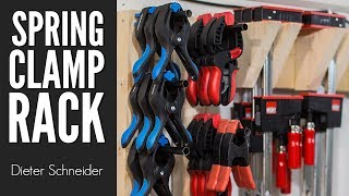 Learn how to make a simple spring clamp rack in this quick video. Don