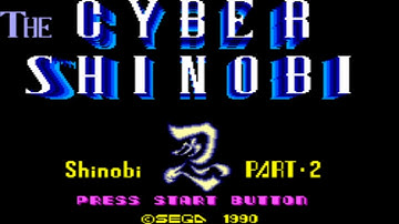 Shinobi Part 2 - Cyber Shinobi (1990) Intro and Demo
