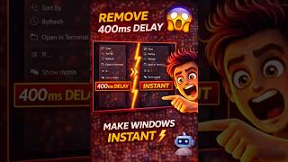 Right Click Menu Slow? Fix Windows Delay Instantly 🔥 | MenuShowDelay Trick