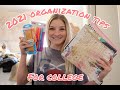 How to Get Organized for College || 2021 college organization tips