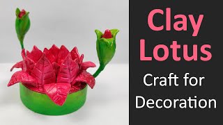 Beautiful Clay Lotus Home Decoration for Festival Season! #clayart