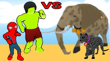 SUPERHERO RACE! vs ANIMAL TRANSFORM RACE Gameplay ( android / ios )