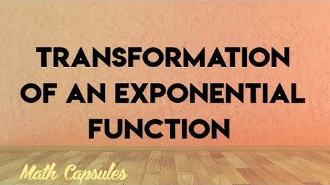 Transformation of an Exponential Function