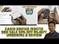 Casio Edifice Chronograph Analog Watch ED573 Unboxing BBD Sale @4677 l C...