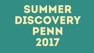 Summer Discovery Penn 2017