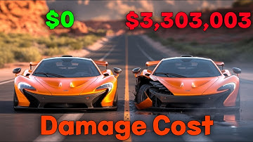 Realistic Crashes BeamNG Drive Damage Cost McLaren P1 | Epic Wallet Survival