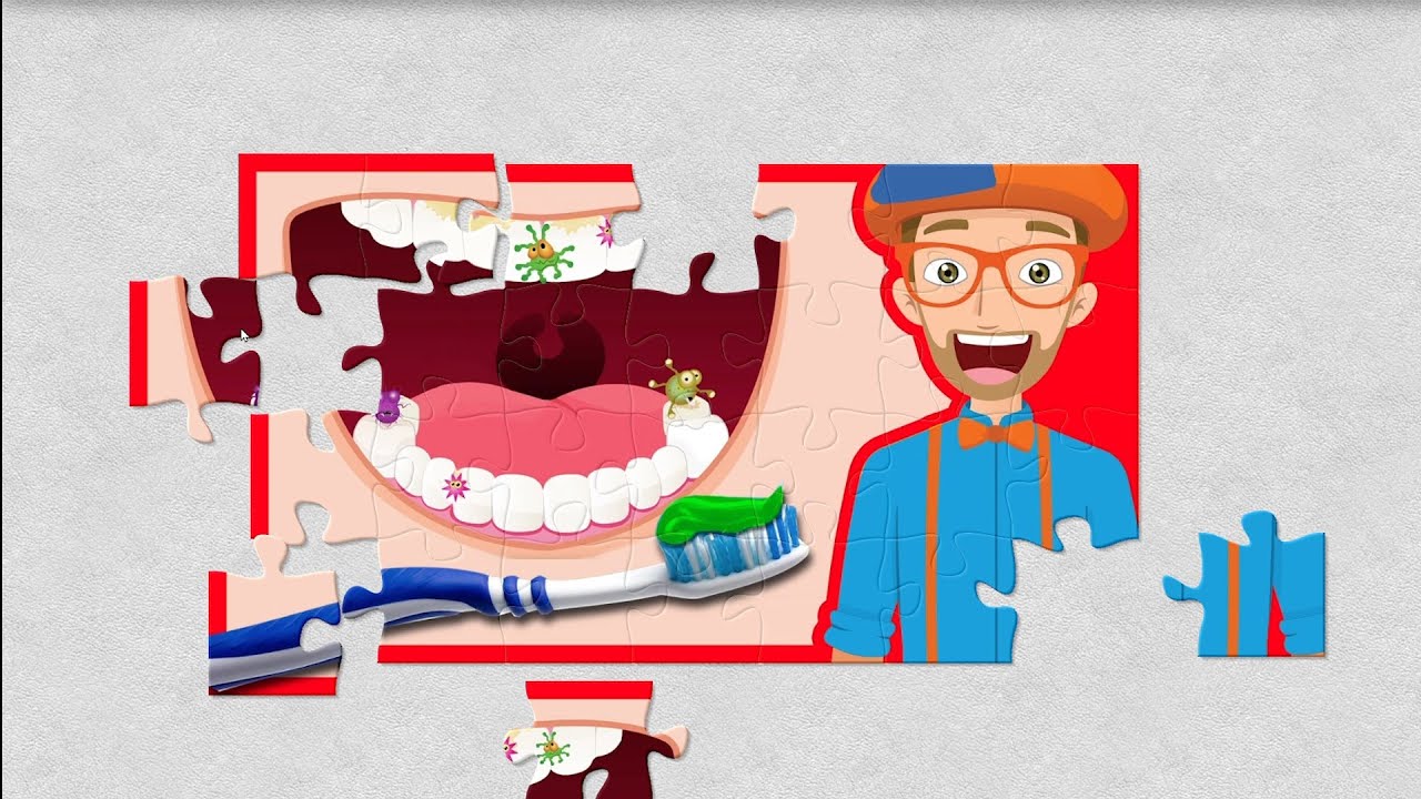 Puzzle Blippi Tooth Brushing With Song YouTube