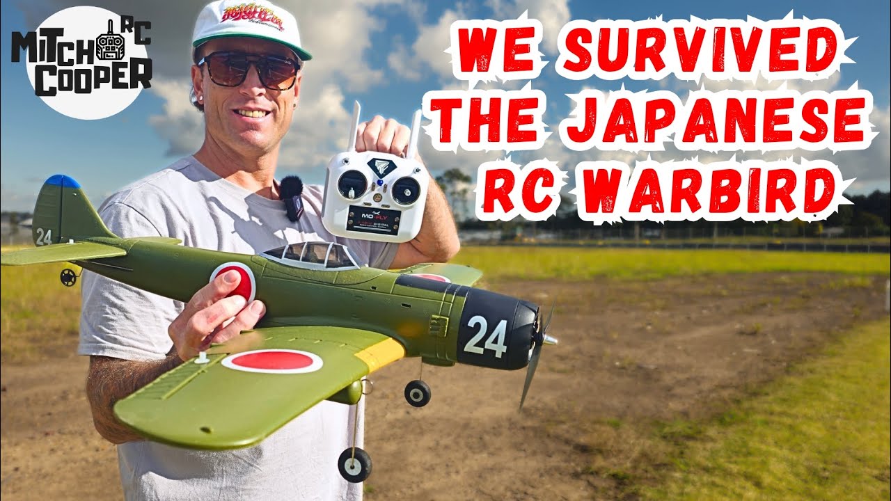Test flight Kootai Ki84 WWll fighter Japanese Warbird RTF 690mm + Unbox & build