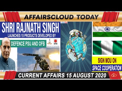 Current Affairs 15 August 2020