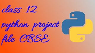 Computer science python class 12 project file