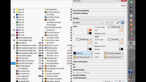 Archicad- Window settings