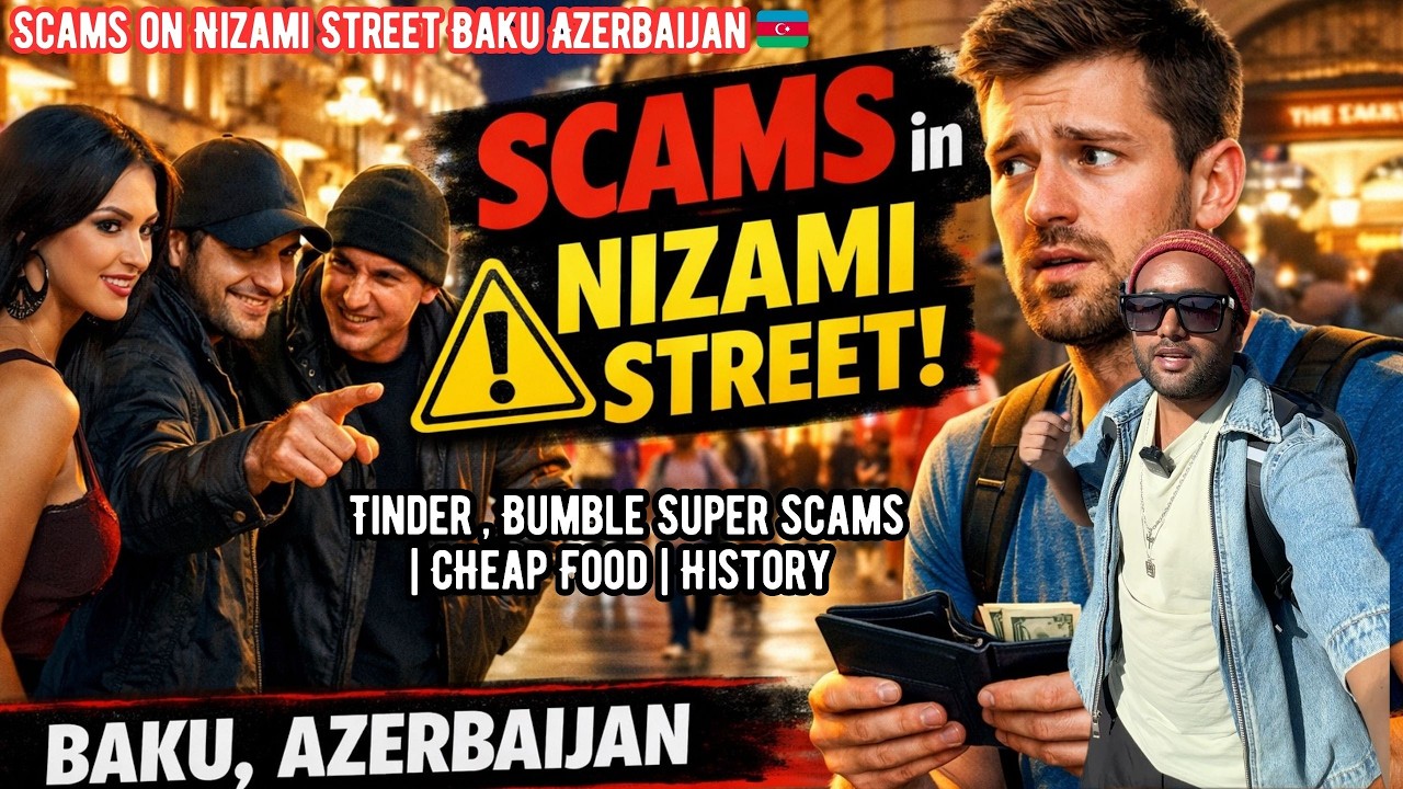 Nizami Street Baku Azerbaijan 🇦🇿 | nizami street | scams in baku | scams in azerbaijan | baku vlogs