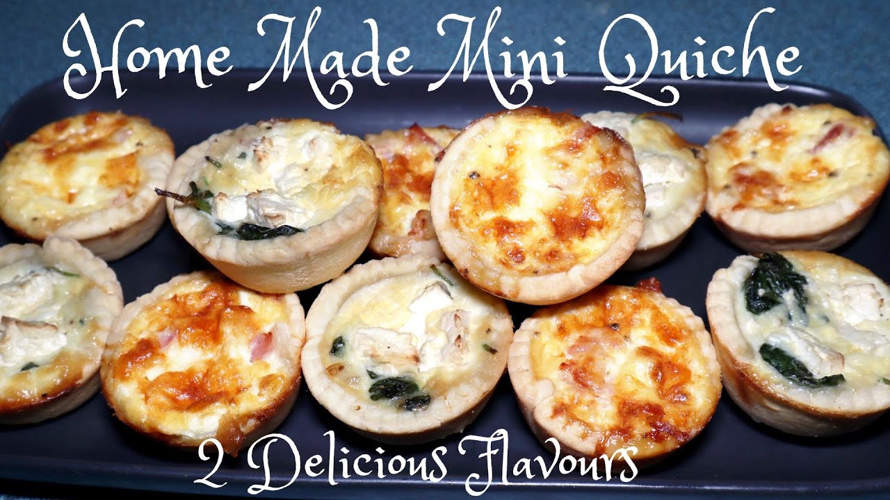 Home Made Quiche - 2 delicious Flavours - YouTube