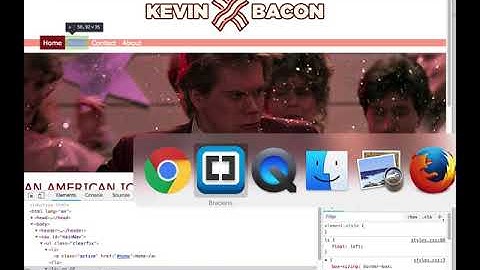 Week 10: Kevin Bacon: Cleaning up the nav bar