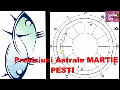 Previziuni Astrale MARTIE 2022- zodia PESTI