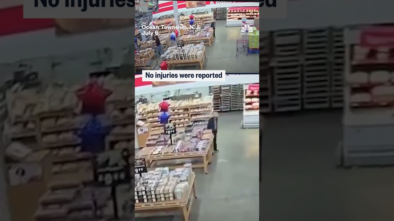 Video captures the moment a BJ’s Wholesale Club roof collapsed during a rainstorm