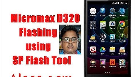 micromax bolt d320 flashing