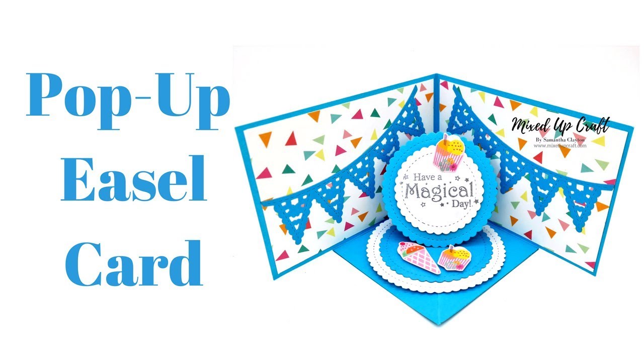 PopUp Easel Card Corner Easel Card Original Design YouTube