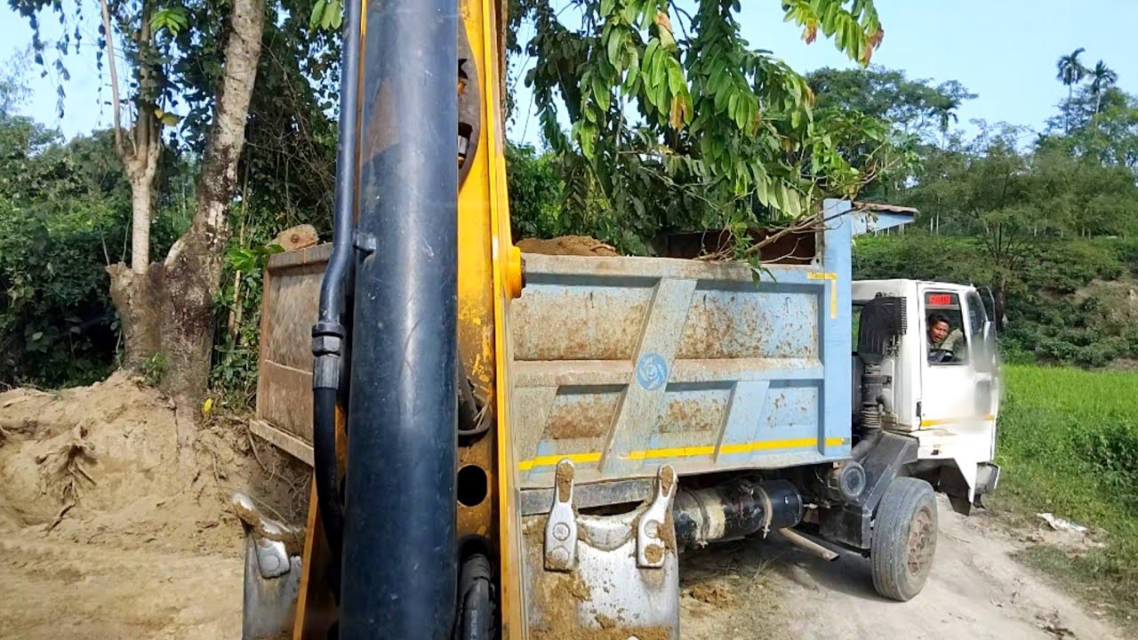 JCB 3DX SUPER 4X4 Soil Loading in Two Ashok Leyland Truck || Excavator Videos || JCB Video