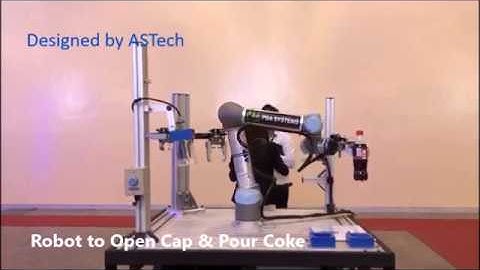Coke Opening & Pouring Robot