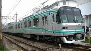 東京メトロ9000系9108F各停日吉行き 目黒線奥沢駅付近にて