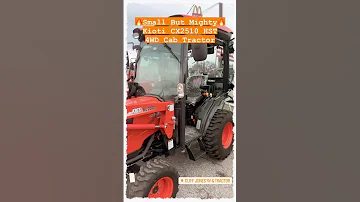 Small But Mighty Compact Tractor Kioti CX2510 Hst 4wd Cab Tractor TEXAS BEST PRICING Farm 