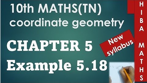 10th maths chapter 5 example 5.18 TN samacheer hiba maths