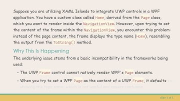 Troubleshooting UWP NavigationView: Why Your Page Displays as Type Name and What to Do About It