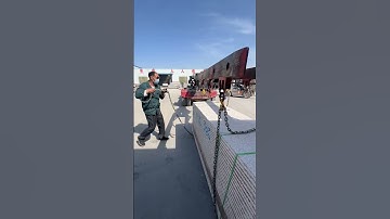 The red granite is being loaded into containers, ready to cross the oceans. I wonder,
