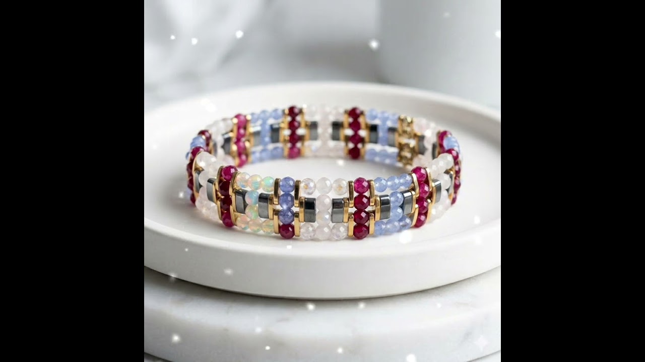 Alchemia na Nadgarstku – Tanzanit, Rubin i Kwarc w rytmie Latino 💃✨