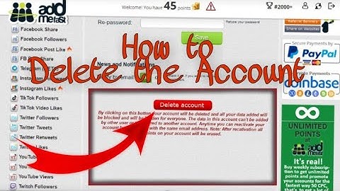 How to Delete Addmefast Account 2020