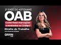 2 fase do 40 exame oab  como fazer marcaes e remisses no cdigo de direito do trabalho