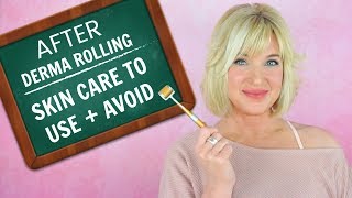MICRONEEDLING AFTERCARE! SKIN CARE PRODUCTS TO USE & AVOID AFTER DERMAROLLING!