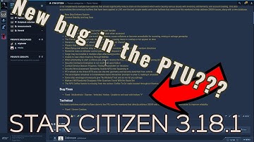 Latest bug fix in the PTU not so fixed?? | Star Citizen 3.18.1