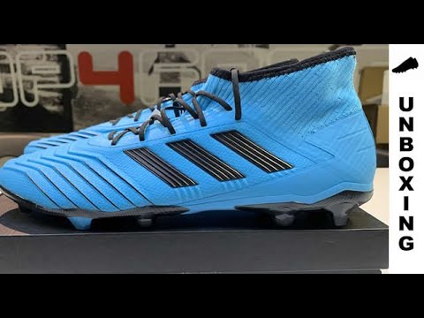 pavimento Artículos de primera necesidad Electrizar adidas Predator 19.2 FG/AG Hard Wired - Bright Cyan/Core Black - YouTube